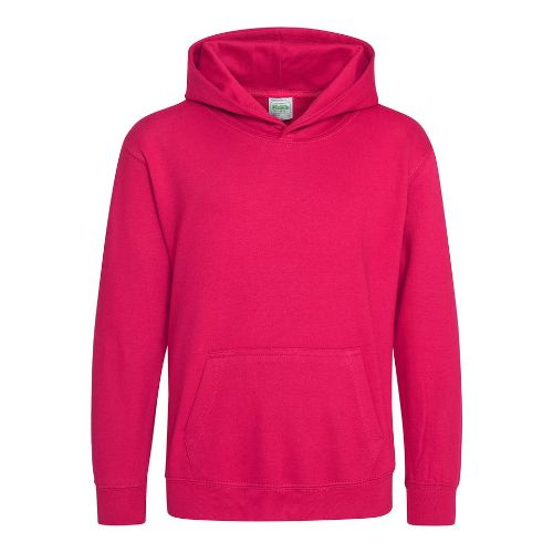 Awdis Just Hoods Kids Hoodie Hot Pink